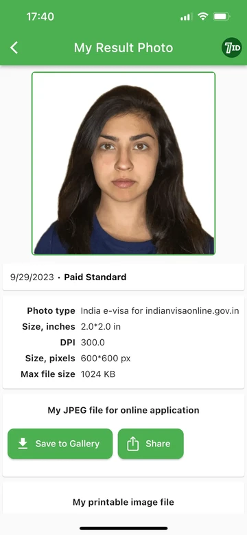 7ID: Ia-ți fotografia pentru viza indiană