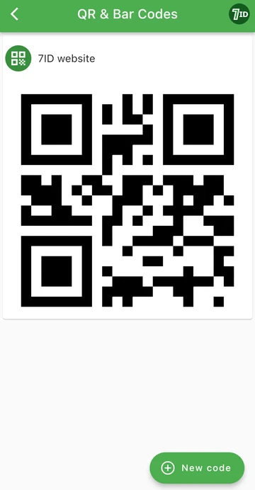 แอป 7ID: บันทึกรหัส QR บนโทรศัพท์ของคุณ